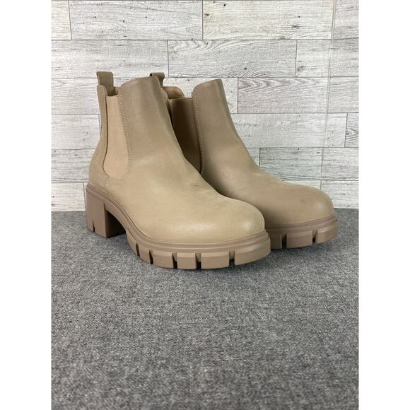 MIA Ivy Lug Sole Chelsea BOOT Women’s 9.5 Black Platform Ankle Boots - Picture 1 of 6